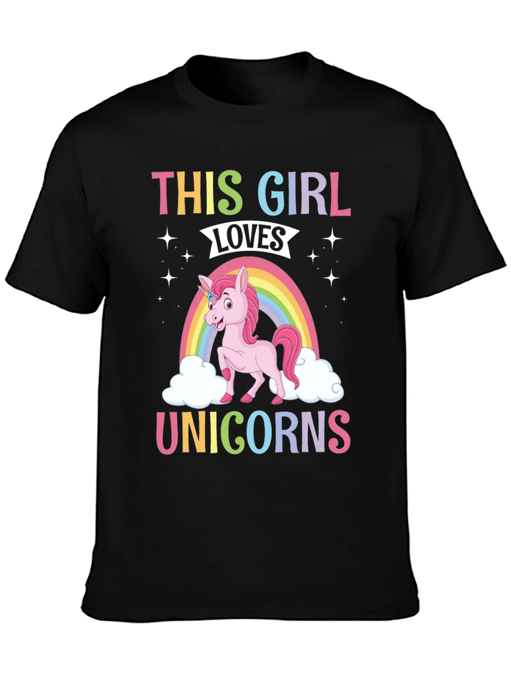 This Girl Loves Unicorns T-Shirt product image 3