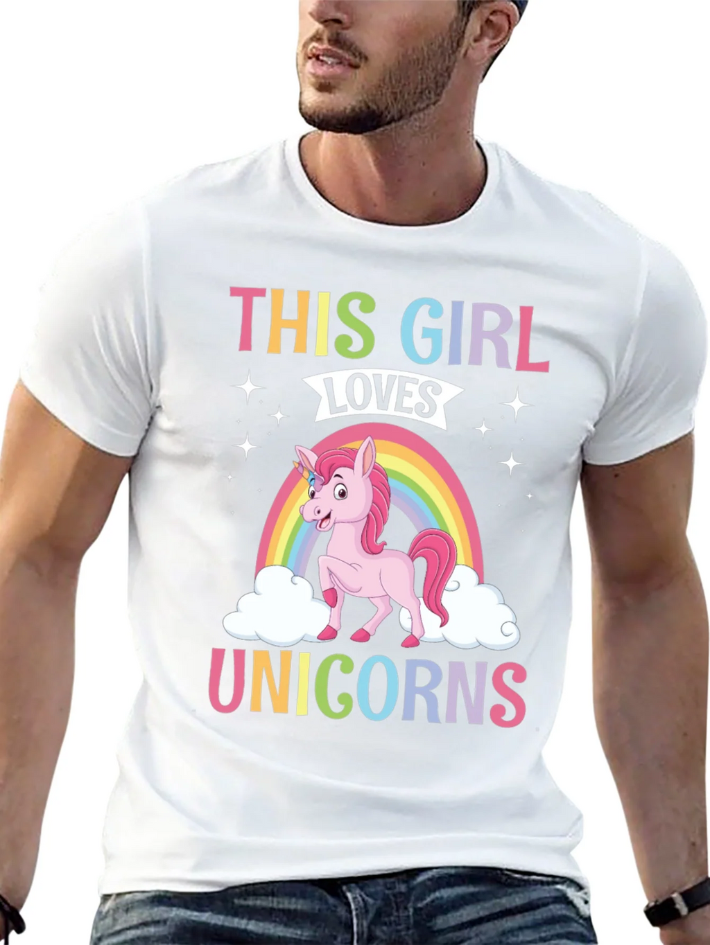 This Girl Loves Unicorns T-Shirt product image 12