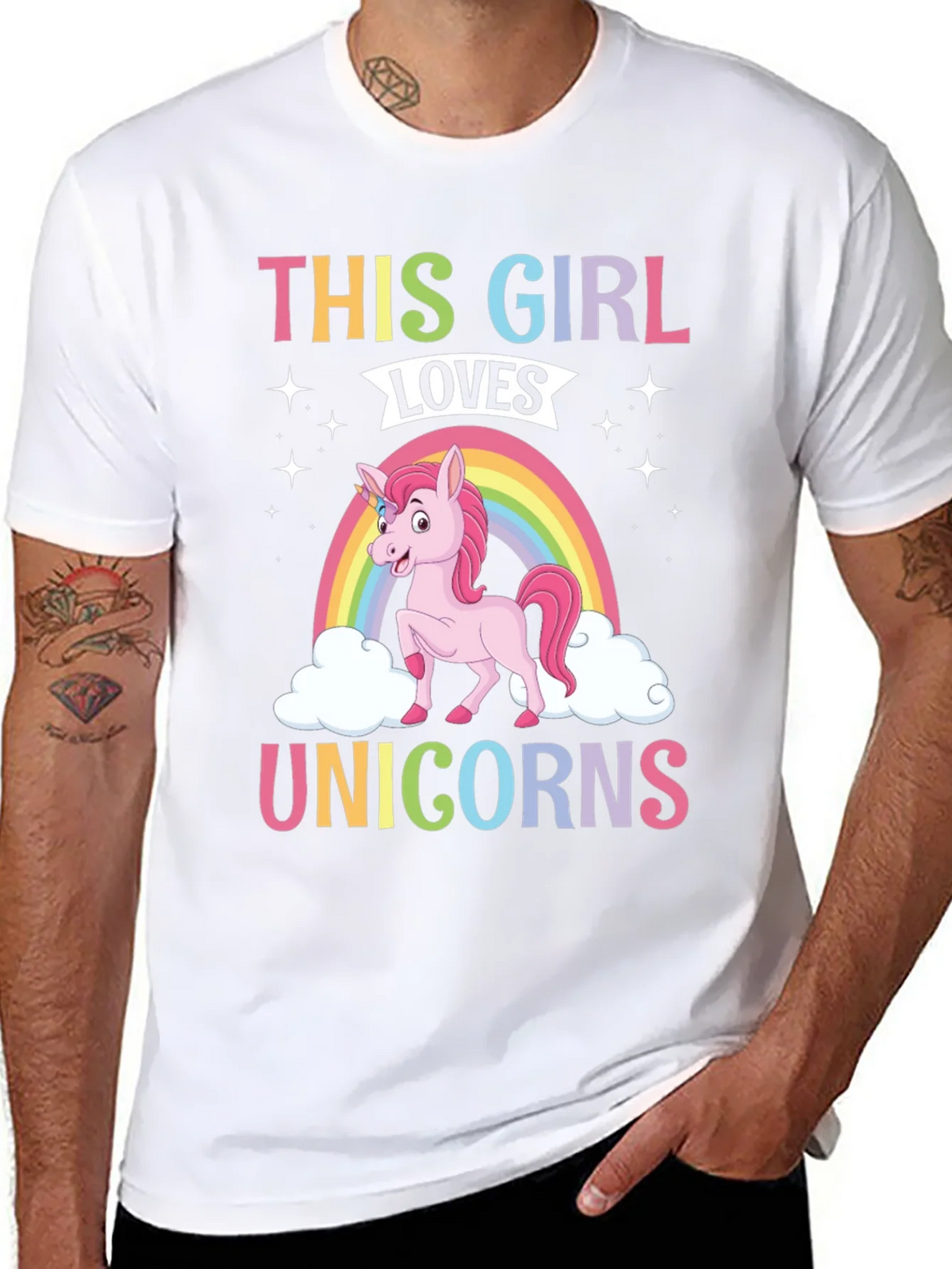 This Girl Loves Unicorns T-Shirt product image 7