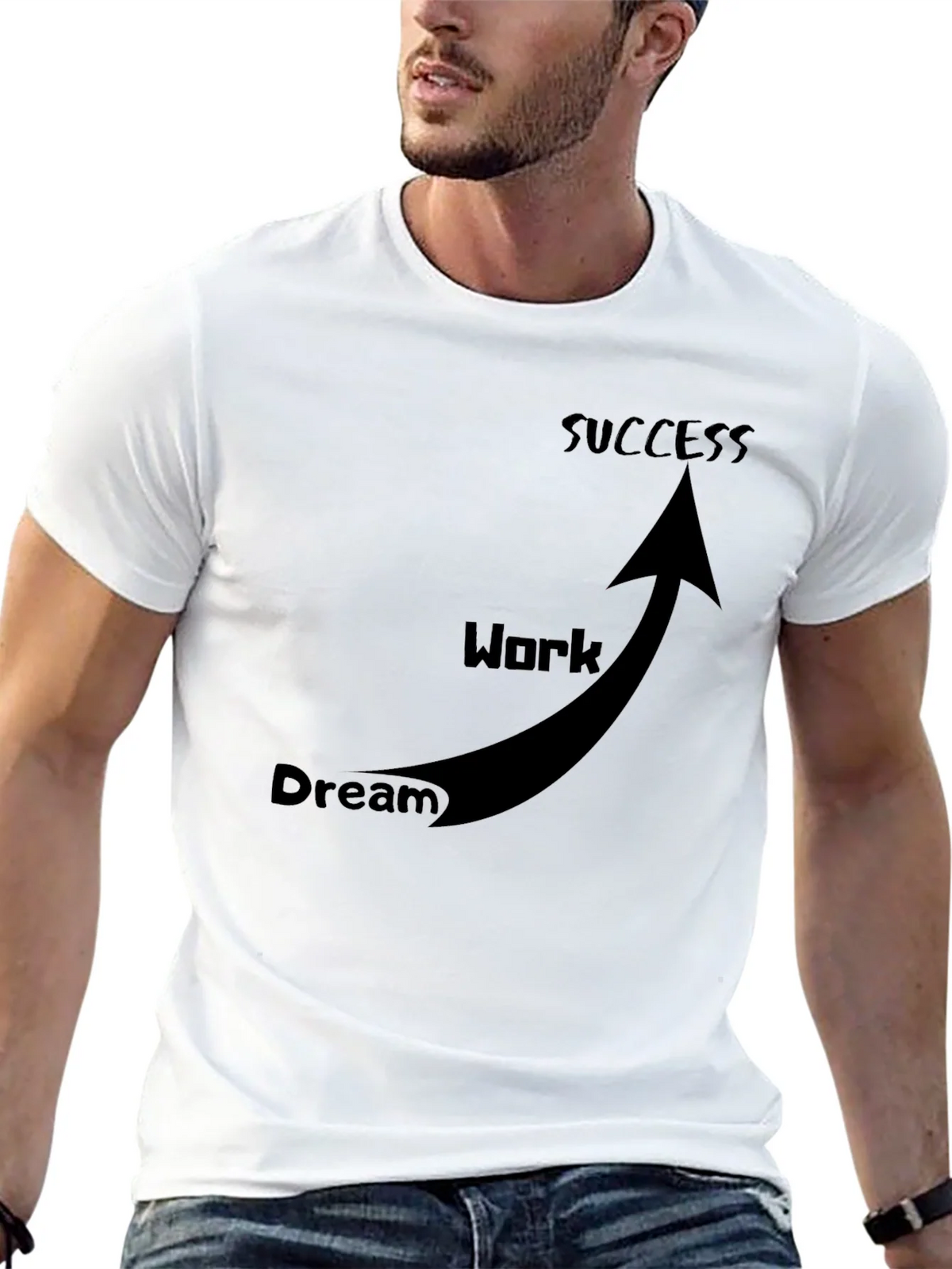 Dream Work Success T-Shirt Black product image 12