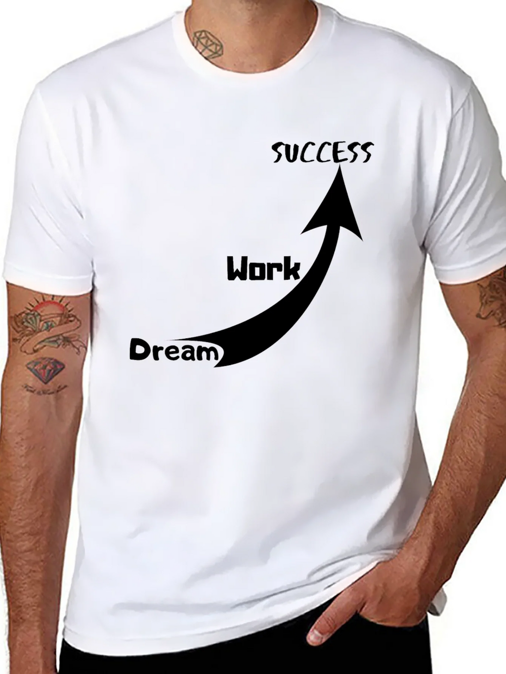 Dream Work Success T-Shirt Black product image 7