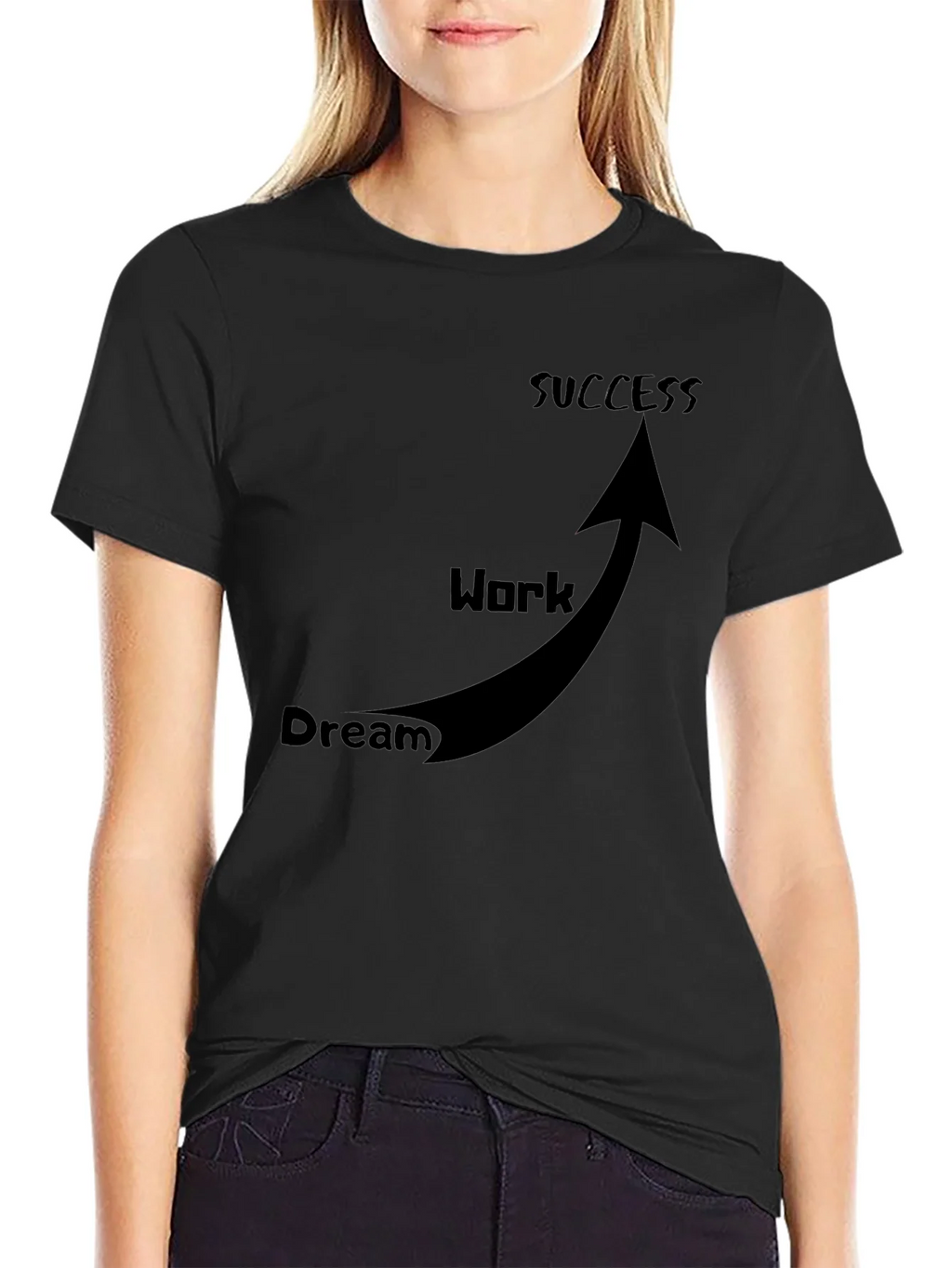 Dream Work Success T-Shirt Black product image 2