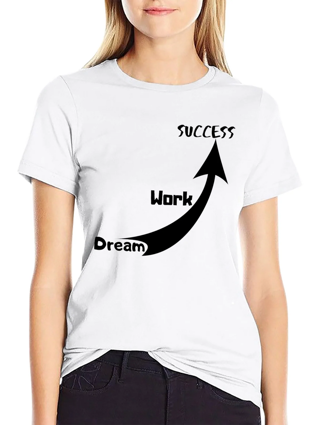 Dream Work Success T-Shirt Black product image 8