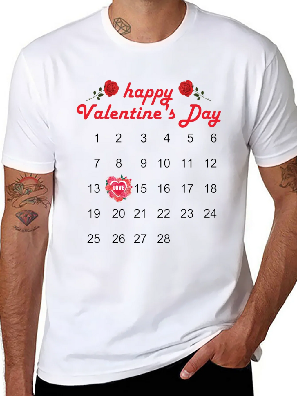 Valentines Day Calendar T-Shirt product image 7