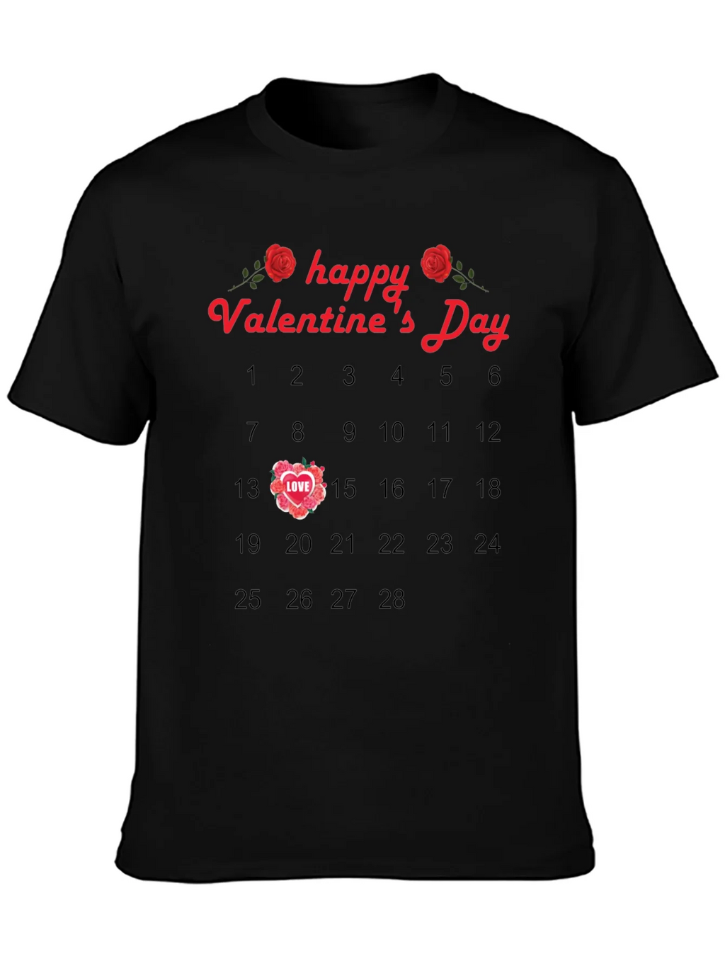 Valentines Day Calendar T-Shirt product image 3