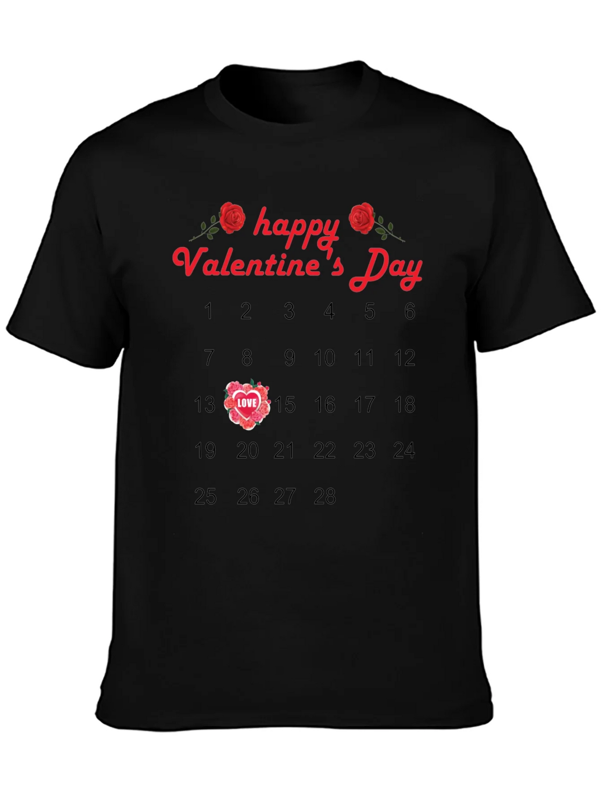Valentines Day Calendar T-Shirt product image 3