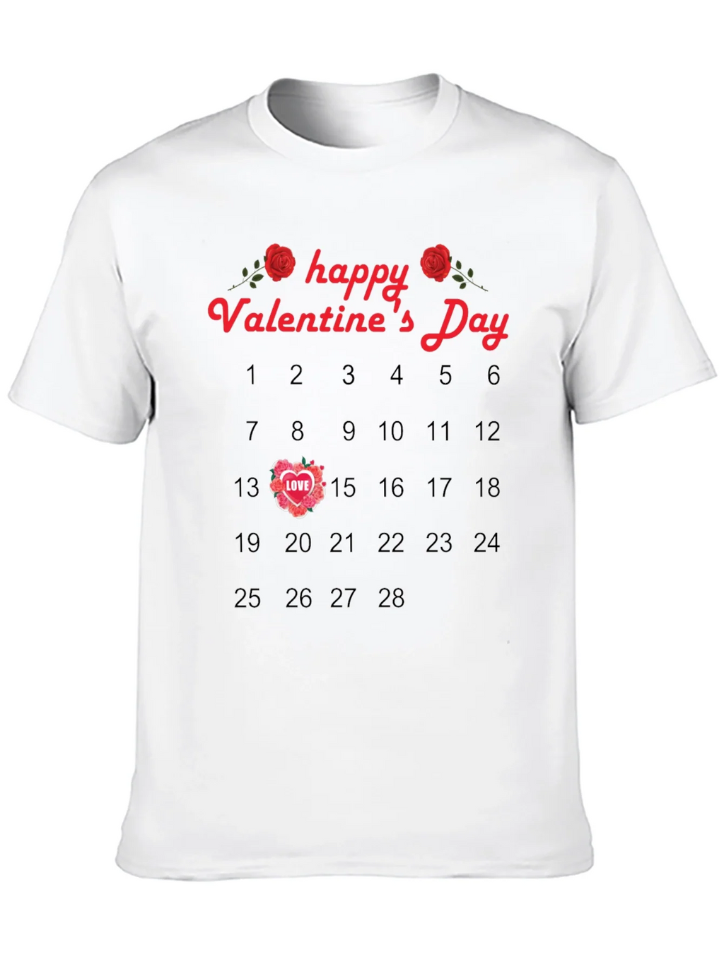 Valentines Day Calendar T-Shirt product image 9