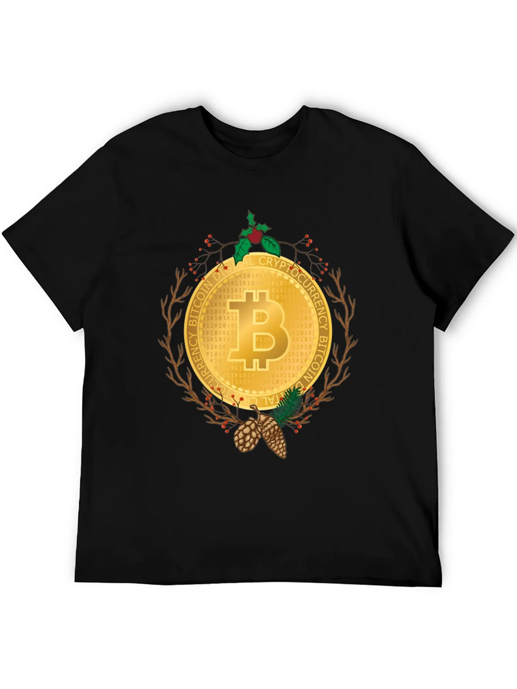 Bitcoin Christmas Holiday T-Shirt - Crypto Digital Currency product image 5