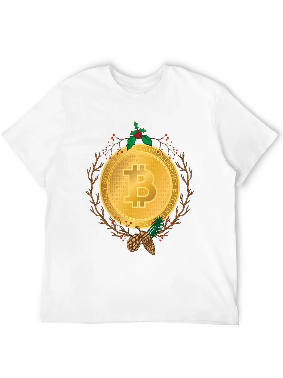 Bitcoin Christmas Holiday T-Shirt - Crypto Digital Currency product image 11