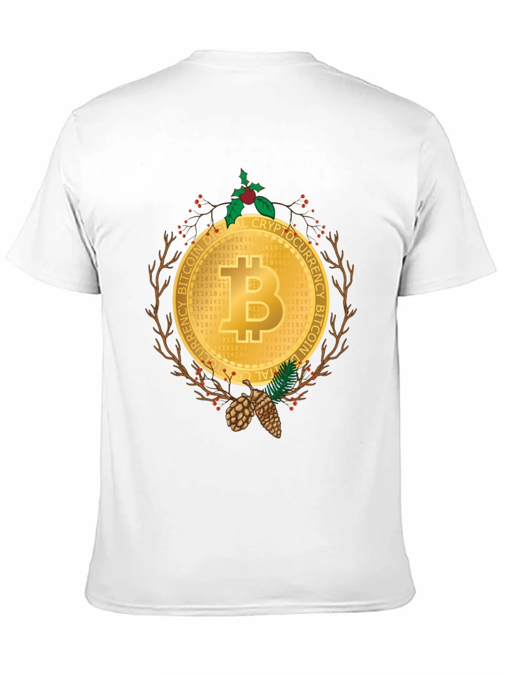 Bitcoin Christmas Holiday T-Shirt - Crypto Digital Currency product image 10
