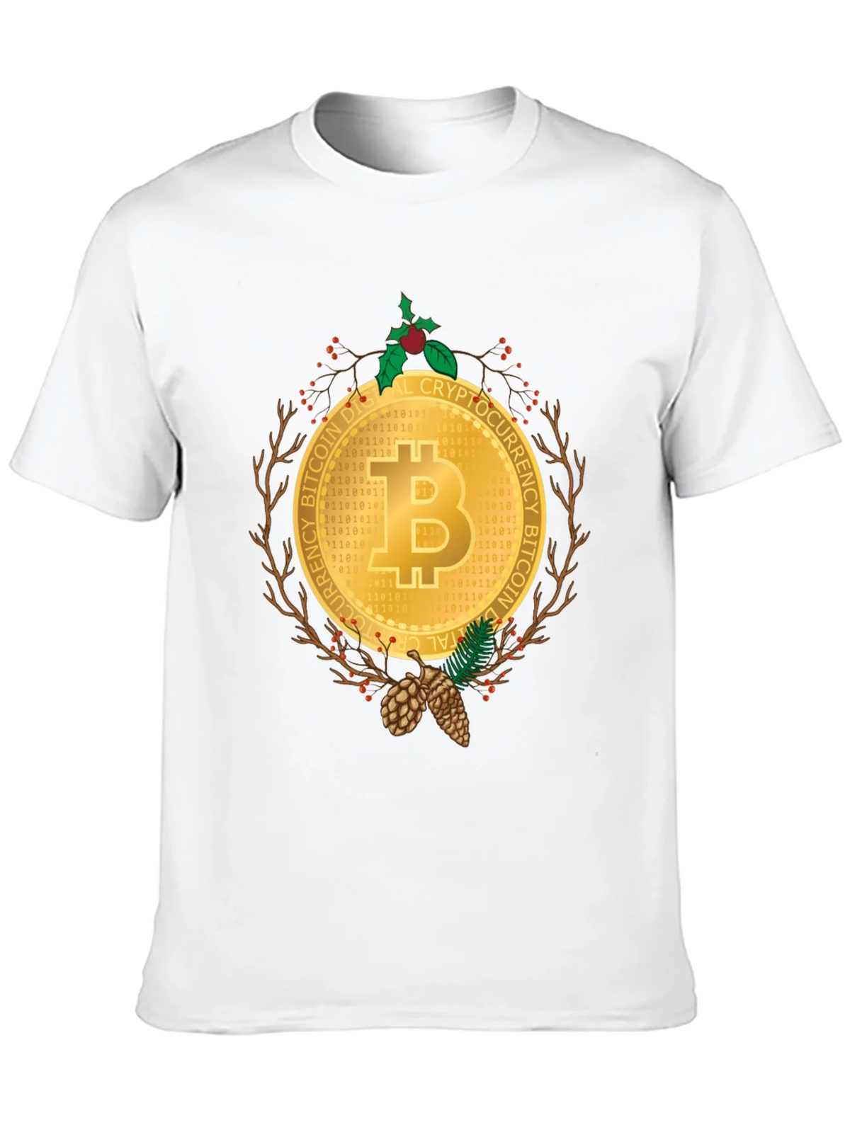 Bitcoin Christmas Holiday T-Shirt - Crypto Digital Currency product image 9