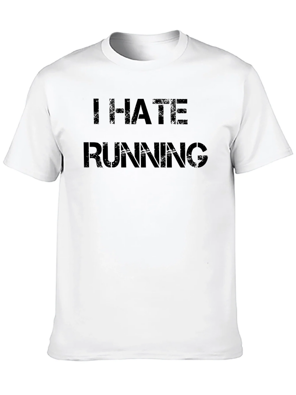 I Hate Running Black T-Shirt product image 9