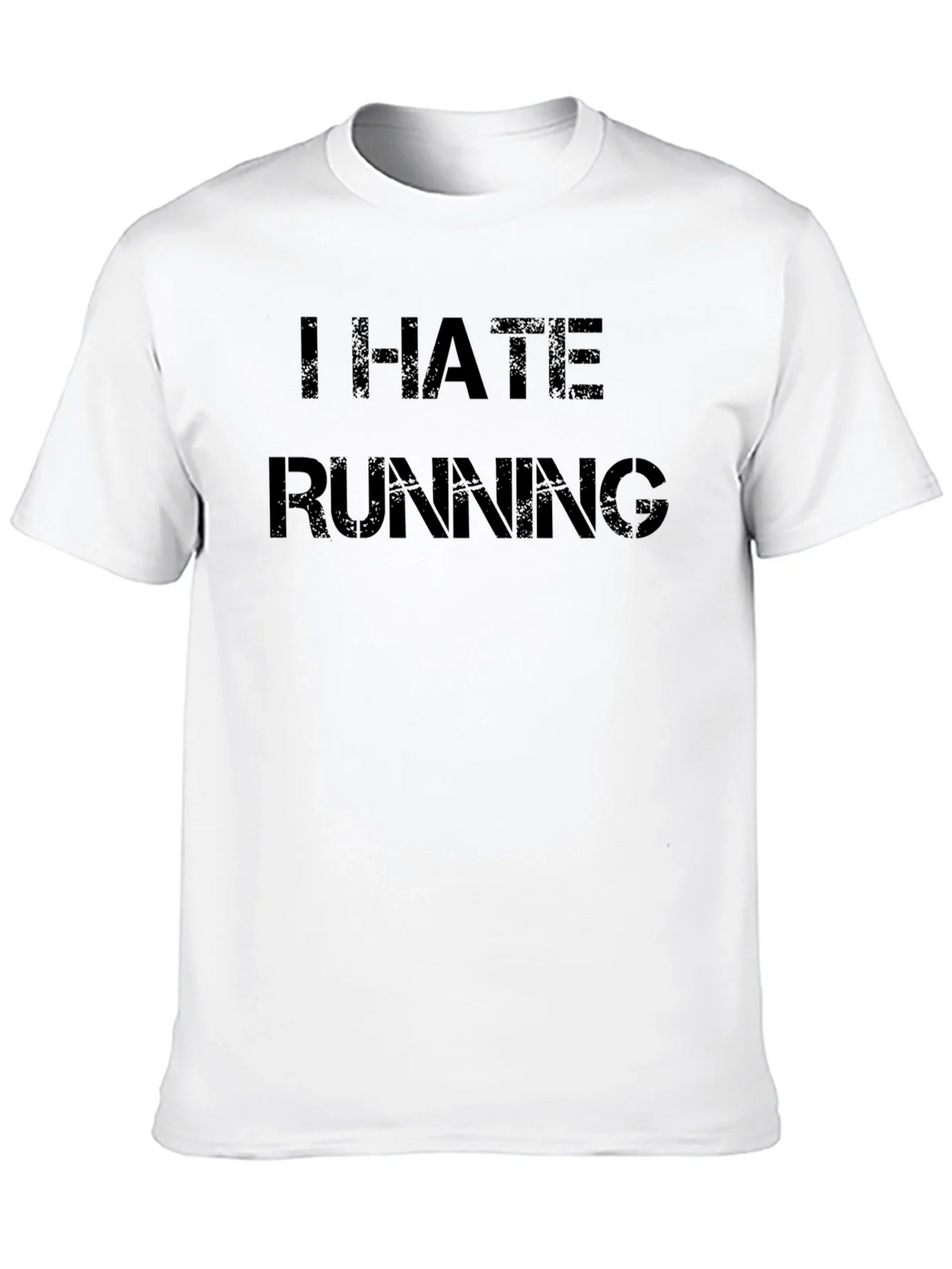 I Hate Running Black T-Shirt product image 9