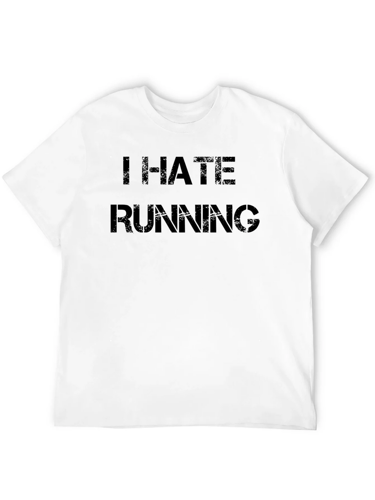 I Hate Running Black T-Shirt product image 11