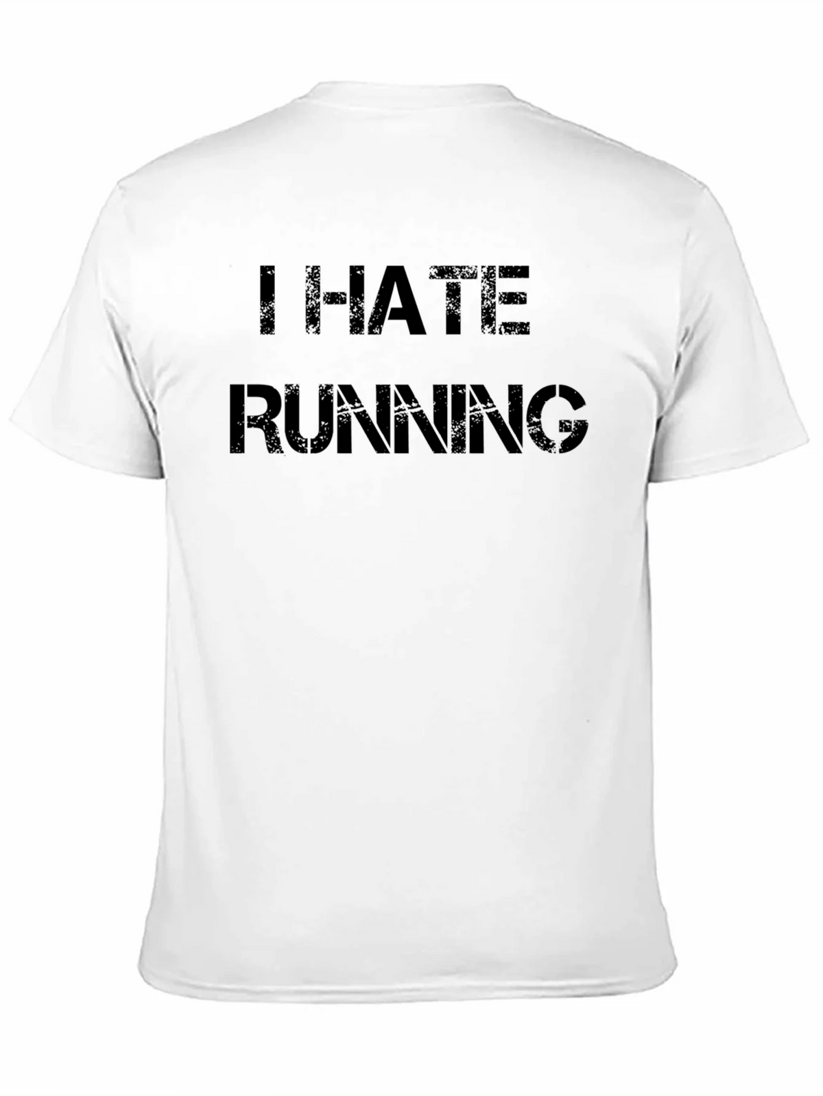 I Hate Running Black T-Shirt product image 10