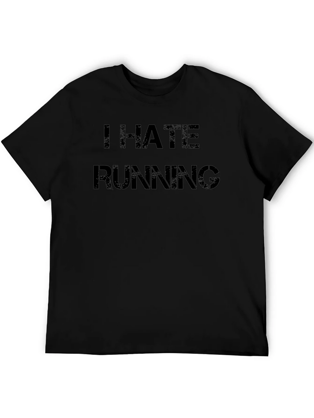 I Hate Running Black T-Shirt product image 5