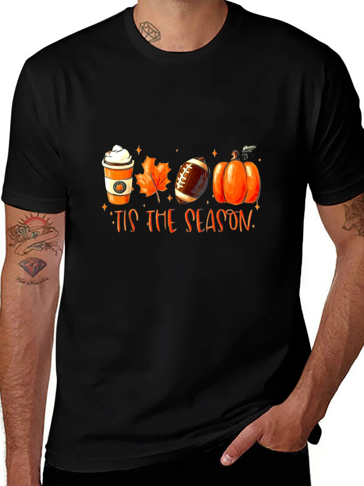 Tis the Season T-Shirt - Fall Football Pumpkin Spice product image 1