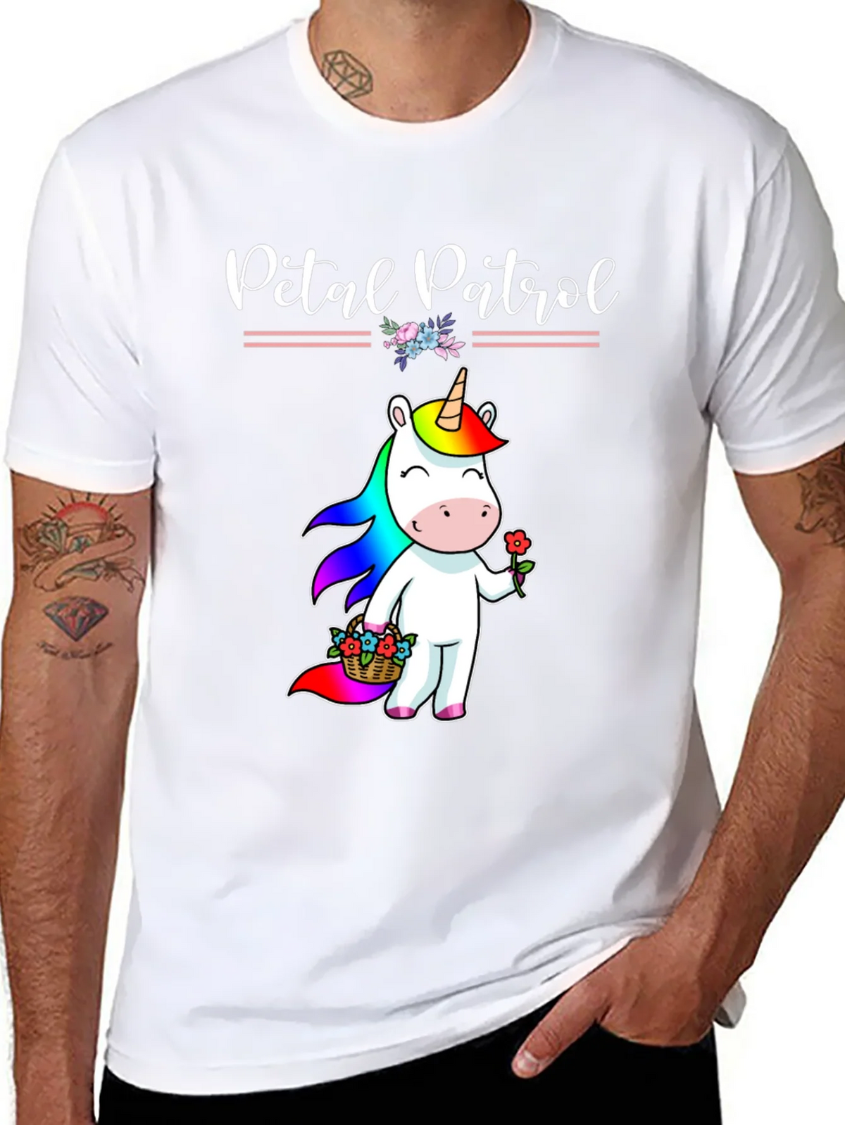 Petal Patrol Unicorn Graphic Tee product image 4
