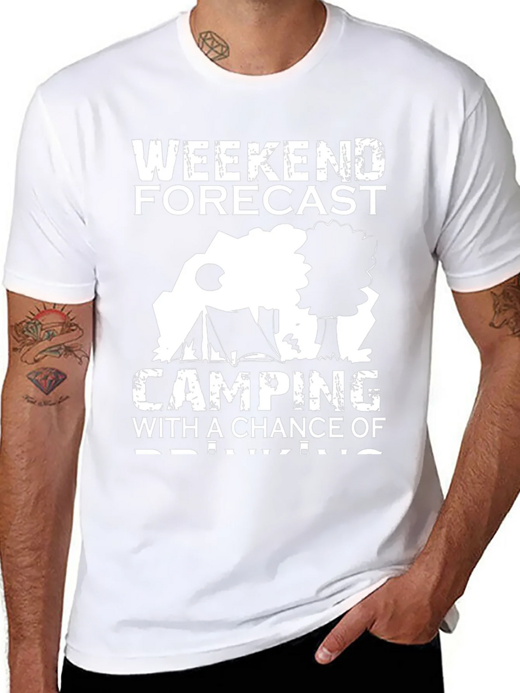 Weekend Forecast Camping Graphic Tee product image 7