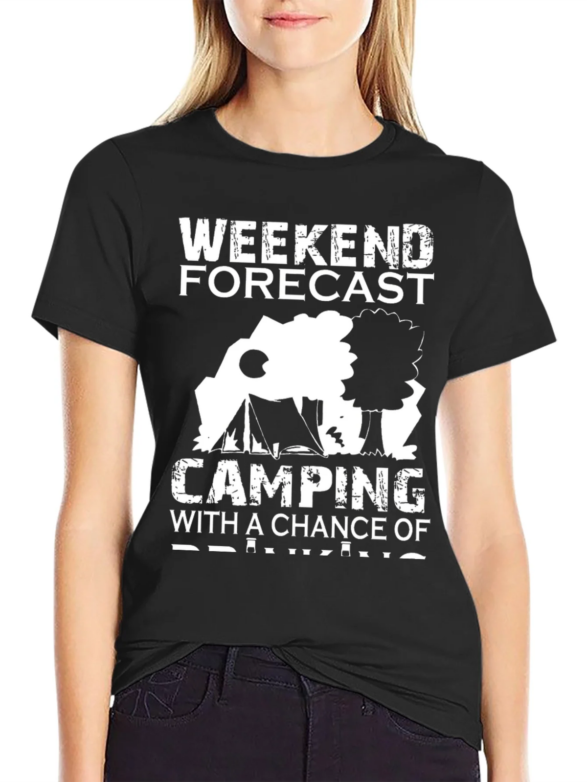 Weekend Forecast Camping Graphic Tee product image 2