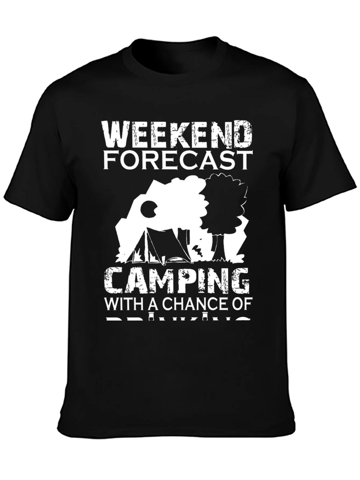 Weekend Forecast Camping Graphic Tee product image 3