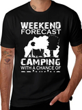 Weekend Forecast Camping Graphic Tee product image 1
