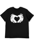 Heart Hands Graphic Tee - Soft Cotton Blend product image 1