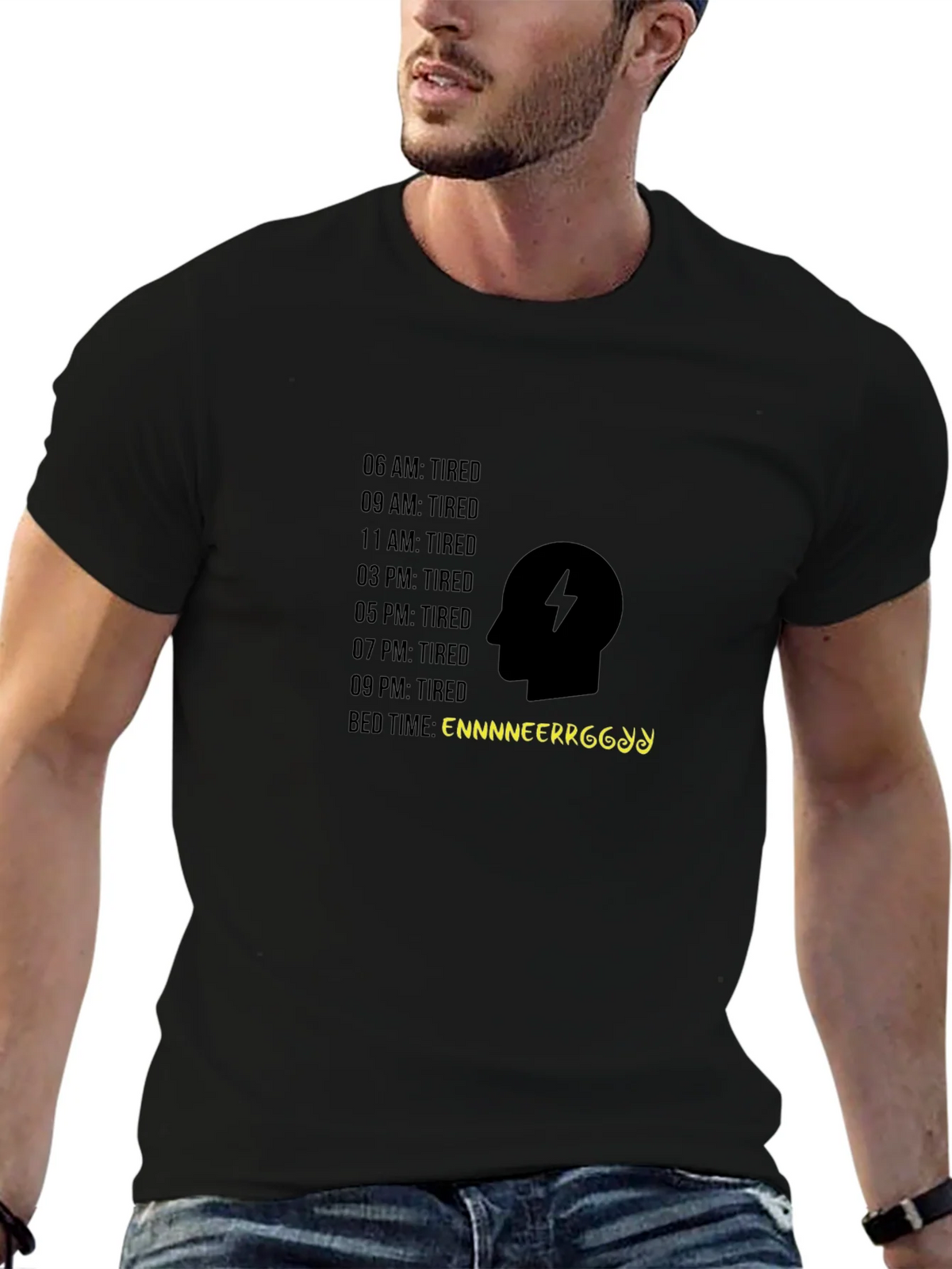 Engineer Tiredness Black T-Shirt product image 6