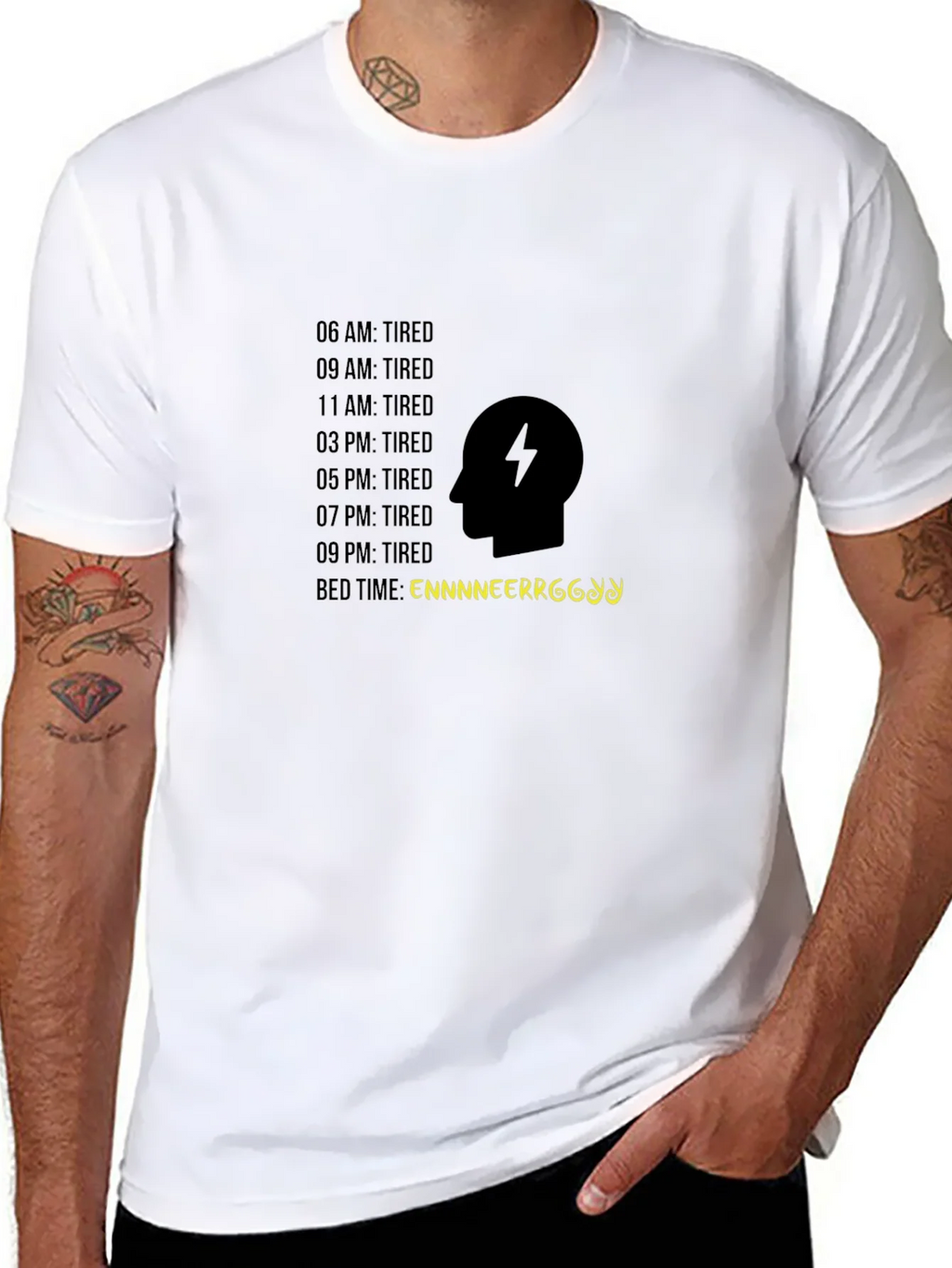 Engineer Tiredness Black T-Shirt product image 7
