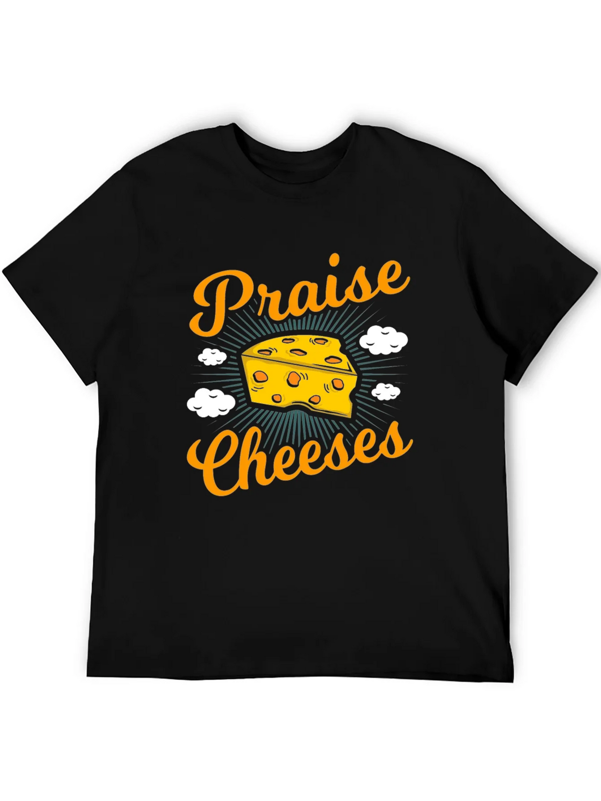 Praise Cheeses Graphic Tee - Funny Cheese Lover T-Shirt product image 4