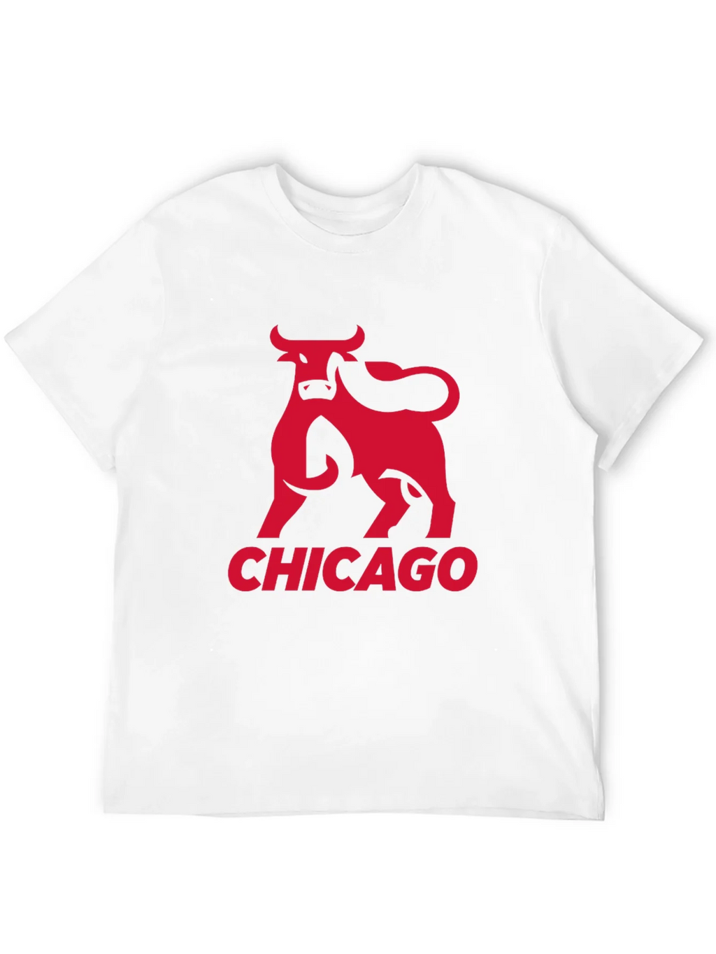Chicago Bulls Graphic Tee - Red Bull Print on Black product image 10