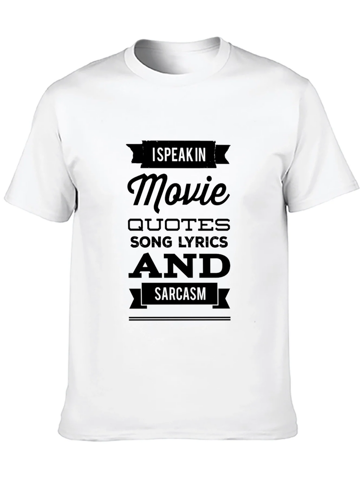Movie Quotes & Sarcasm Black T-Shirt product image 9