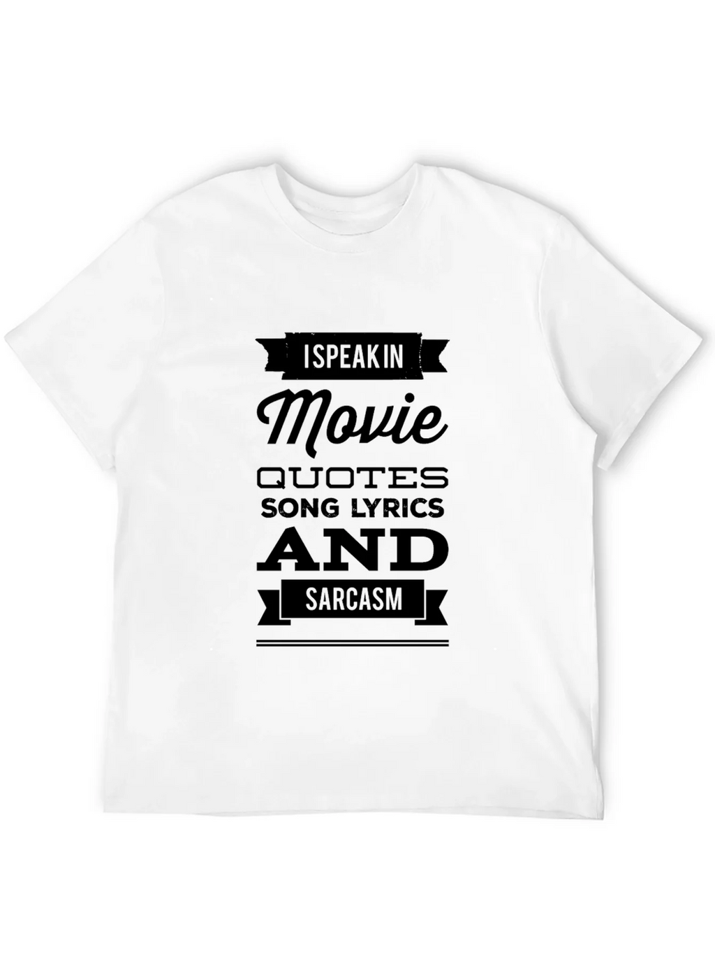 Movie Quotes & Sarcasm Black T-Shirt product image 11