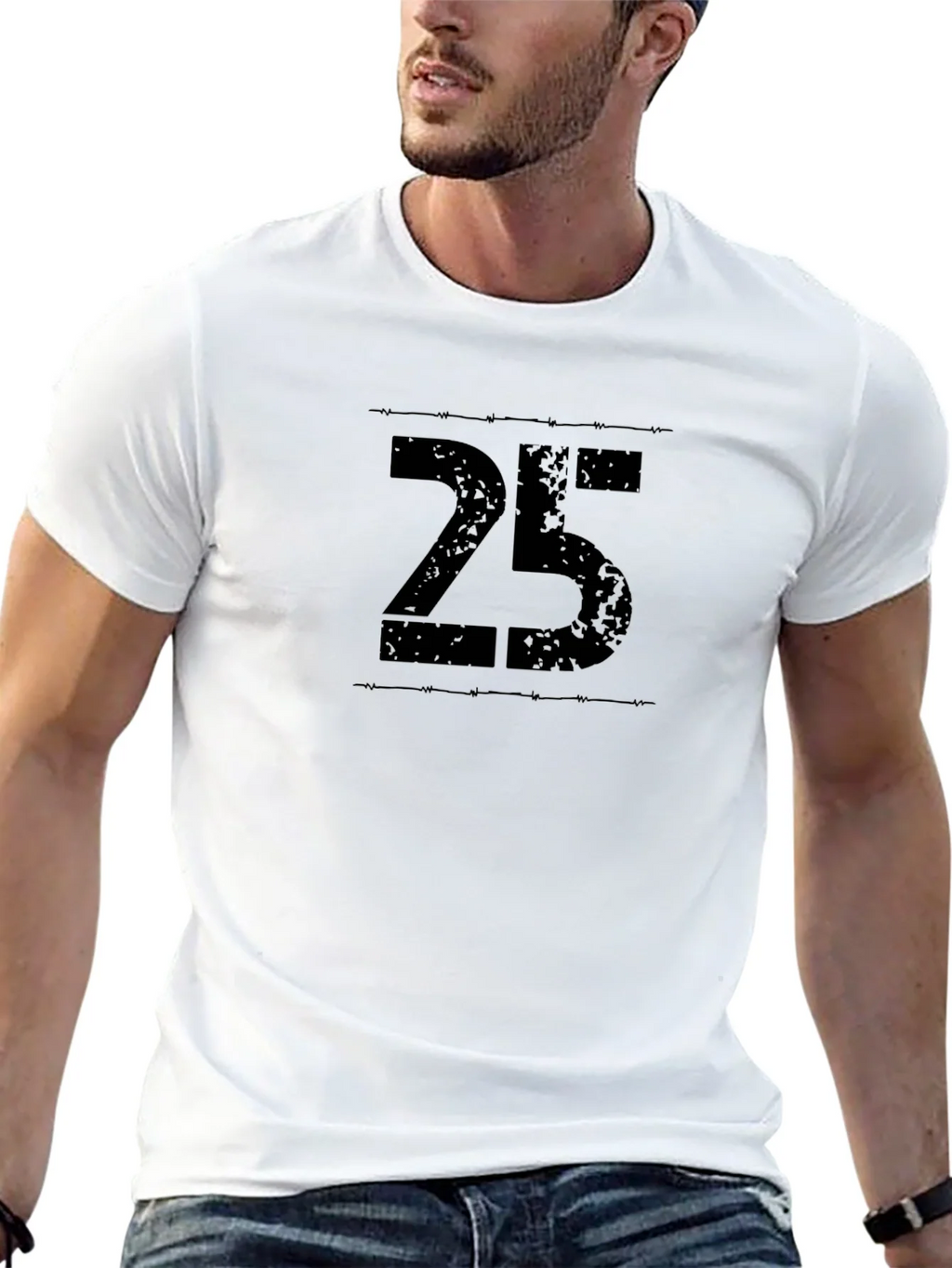 25 Graphic Print Crew Neck T-Shirt - Mens Casual Top product image 9