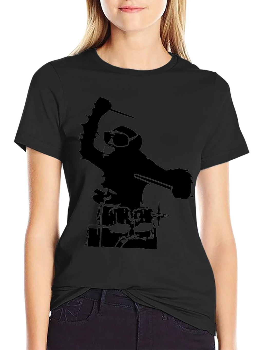 Monkey Drummer Graphic Tee product image 1
