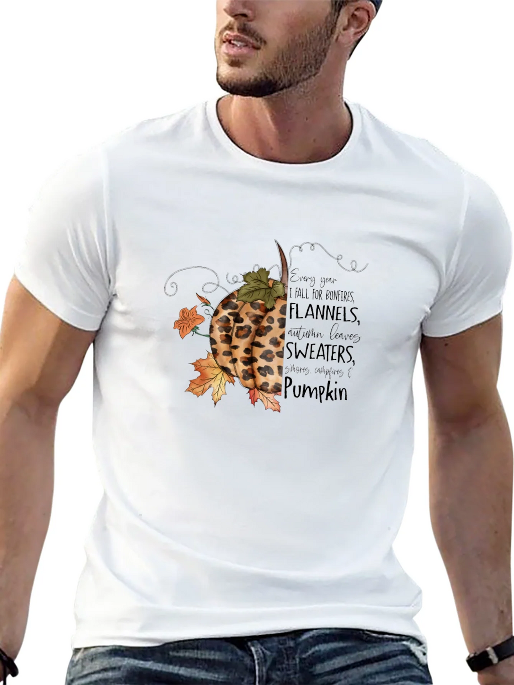 Fall Pumpkin T-Shirt: Bonfires Flannels & Sweaters product image 12