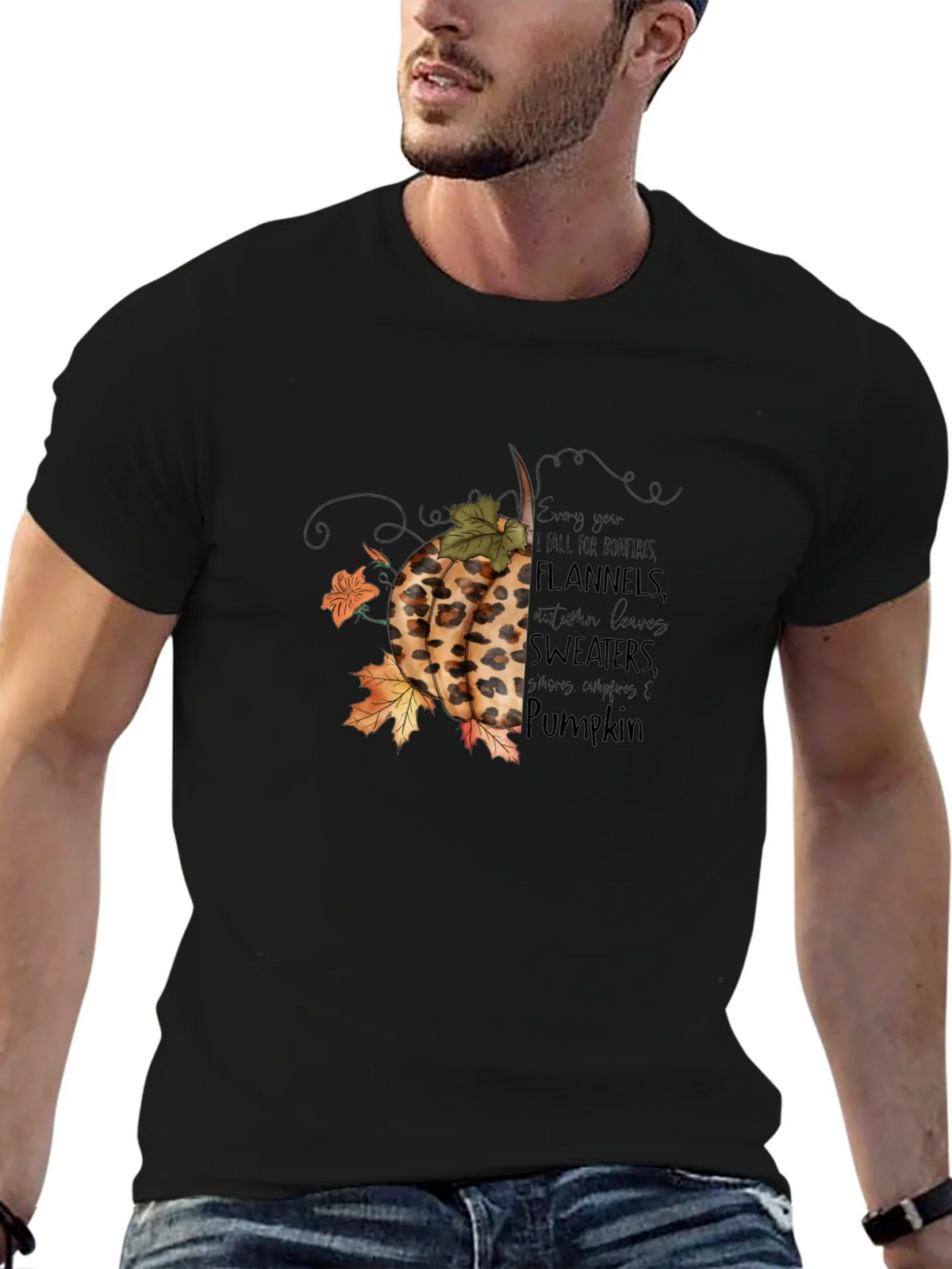 Fall Pumpkin T-Shirt: Bonfires Flannels & Sweaters product image 6