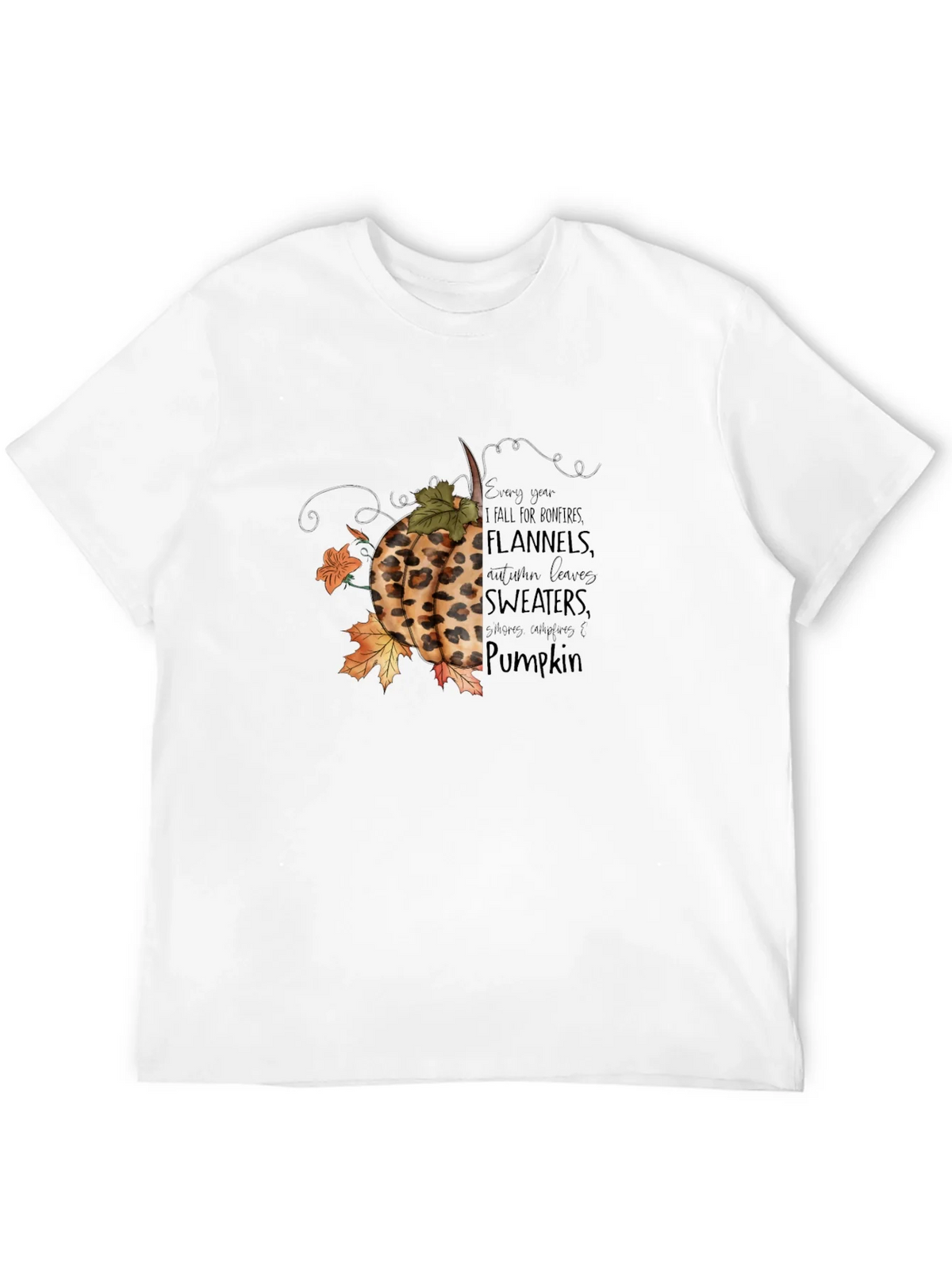 Fall Pumpkin T-Shirt: Bonfires Flannels & Sweaters product image 11