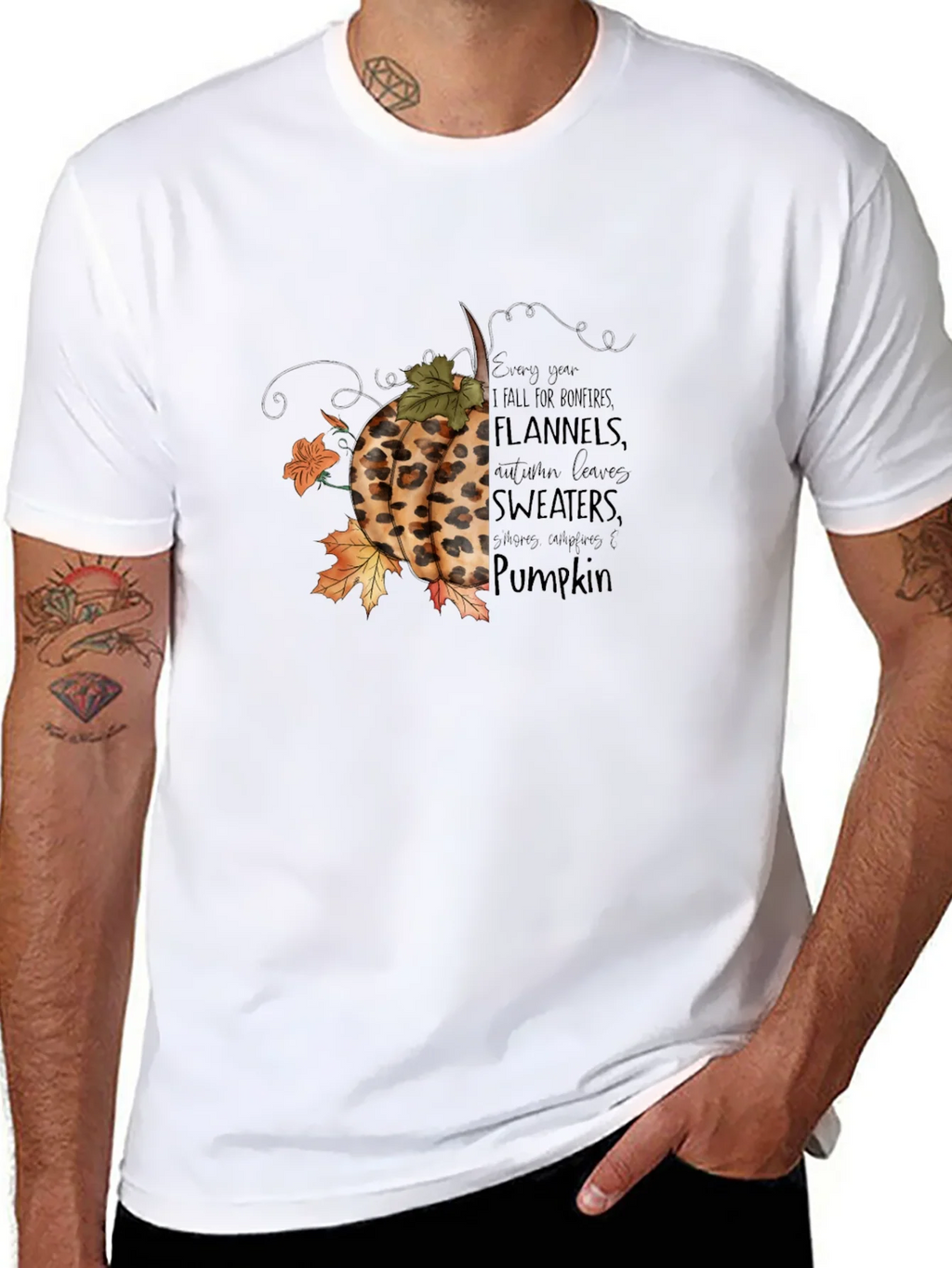 Fall Pumpkin T-Shirt: Bonfires Flannels & Sweaters product image 7