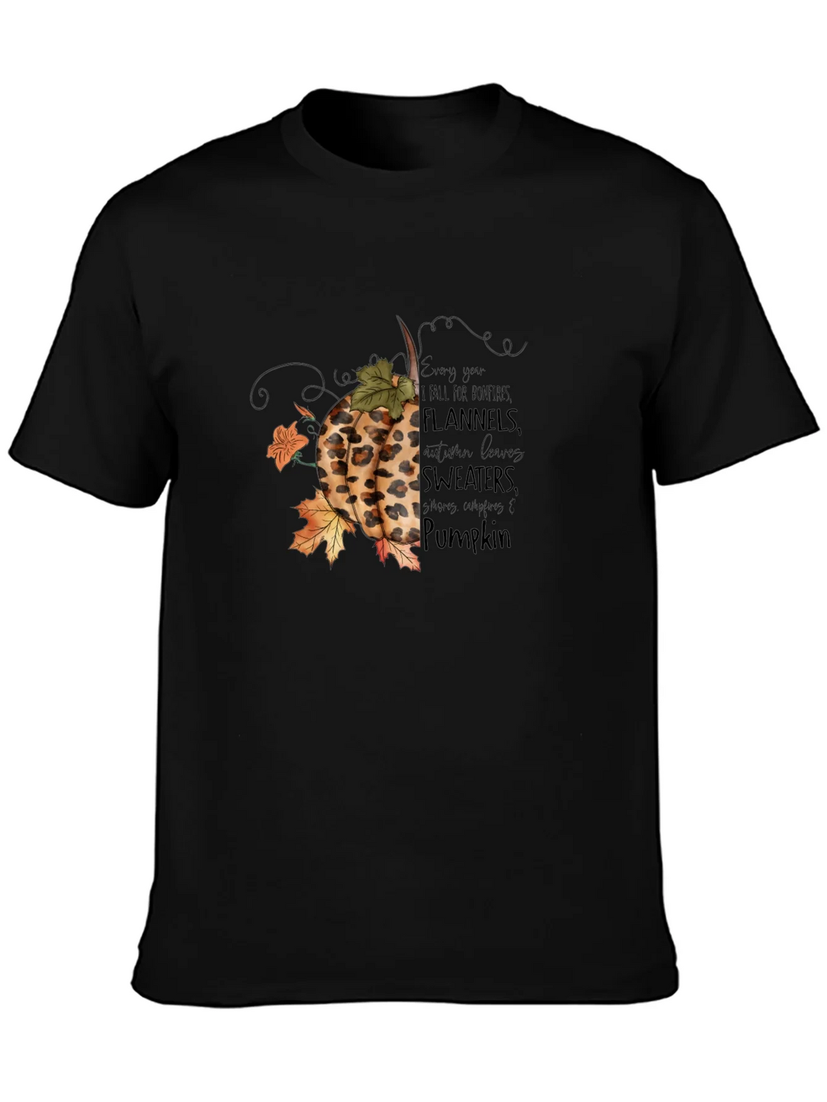 Fall Pumpkin T-Shirt: Bonfires Flannels & Sweaters product image 3