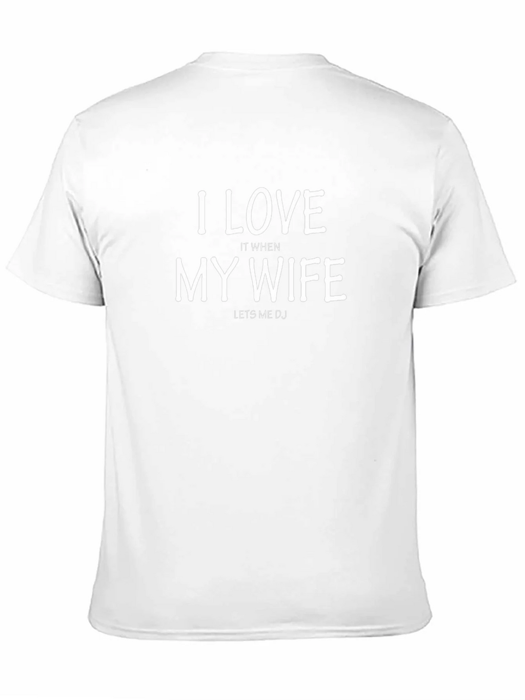 I Love My Wife DJ Black T-Shirt product image 10