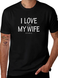 I Love My Wife DJ Black T-Shirt product image 1