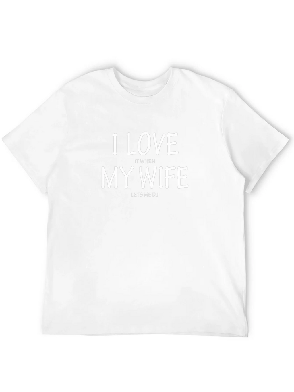 I Love My Wife DJ Black T-Shirt product image 11