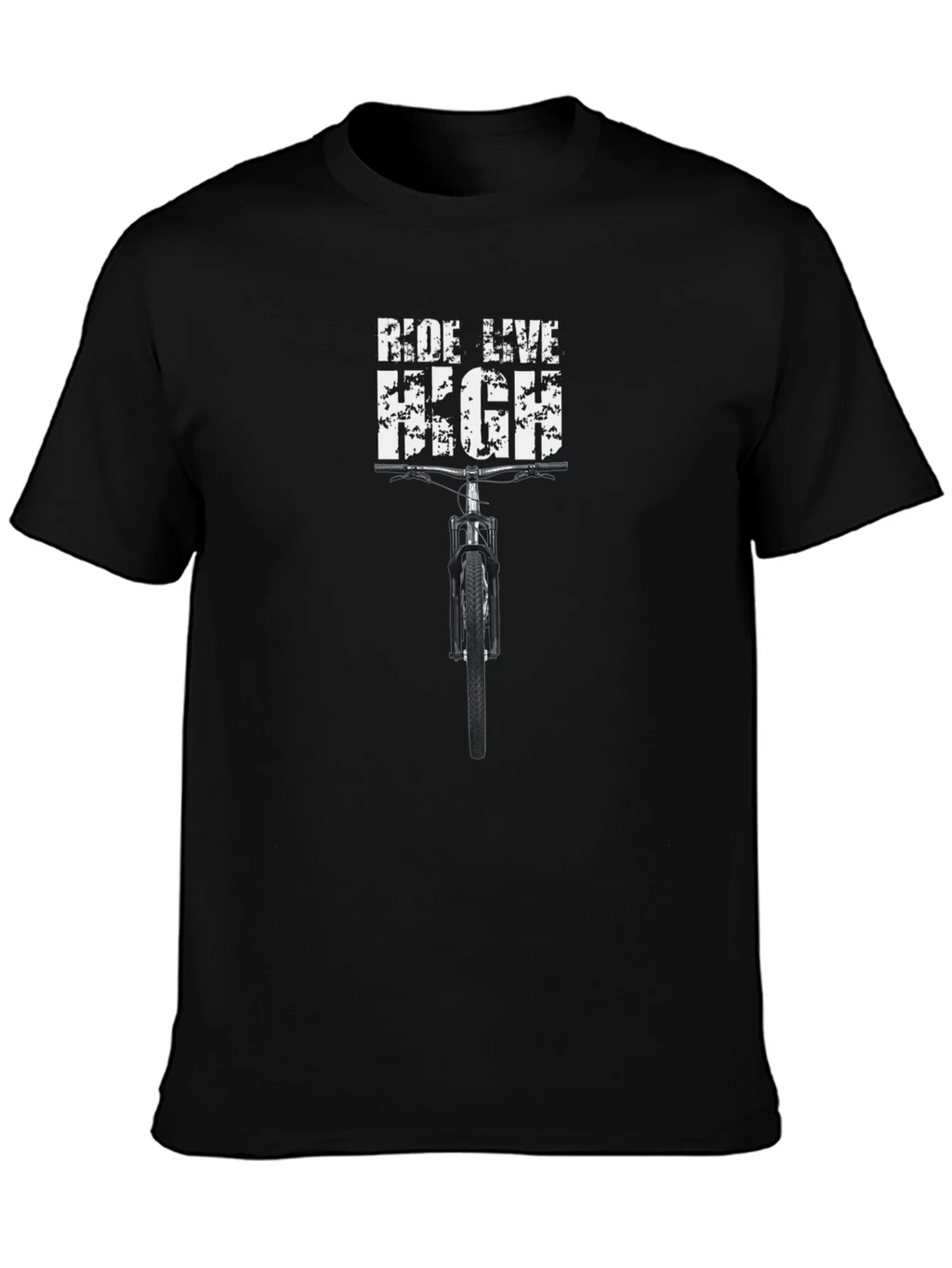 Ride Live High Mens Black Graphic T-Shirt product image 1