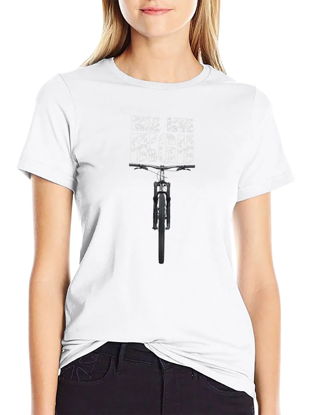 Ride Live High Mens Black Graphic T-Shirt product image 3