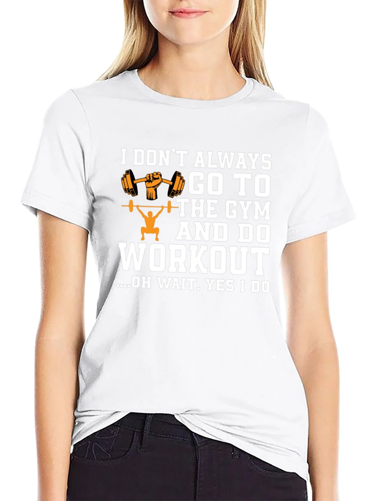 Gym Workout Graphic T-Shirt - Black product image 8