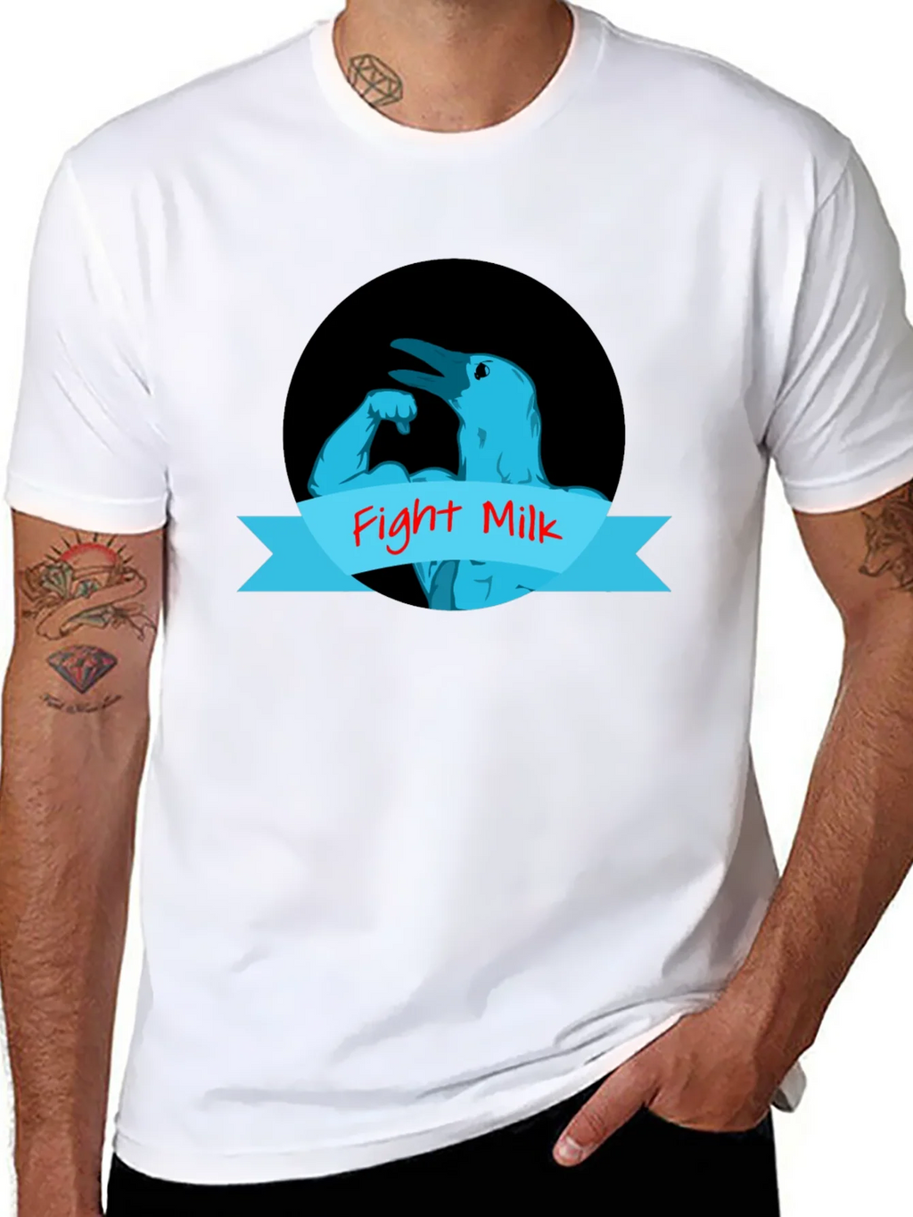 Fight Milk Crow T-Shirt product image 6