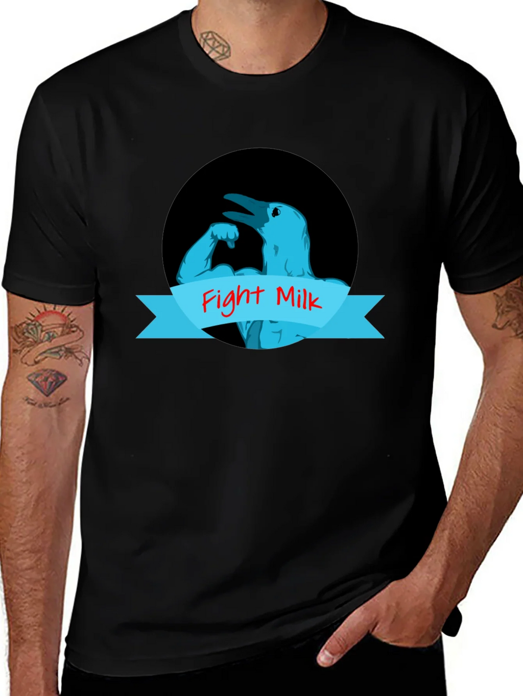 Fight Milk Crow T-Shirt product image 1