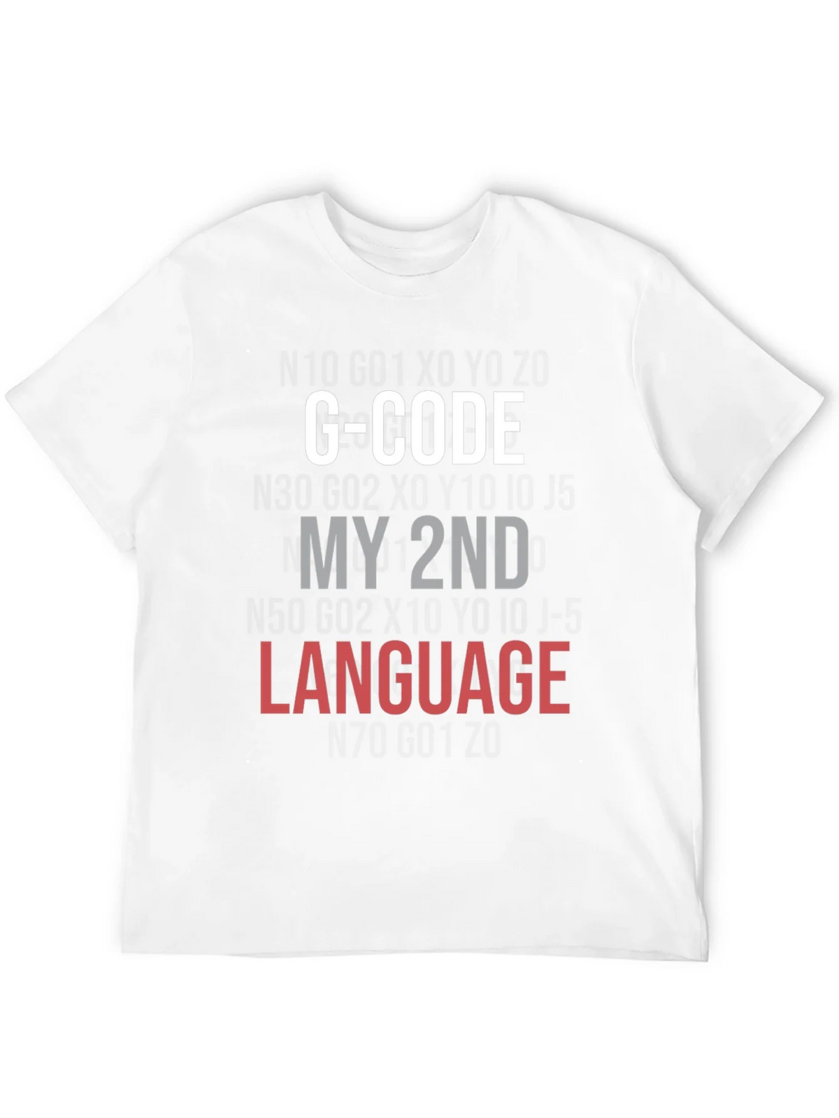 G-Code My 2nd Language Black T-Shirt product image 11