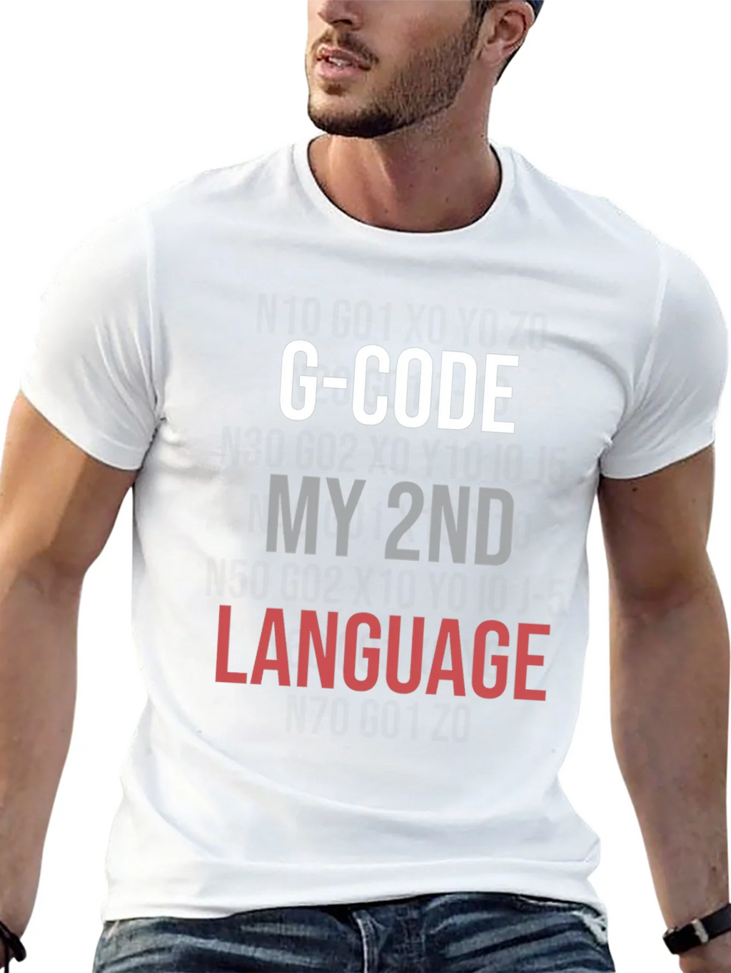 G-Code My 2nd Language Black T-Shirt product image 12